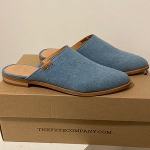 Frye and Co. Washed Denim Mules